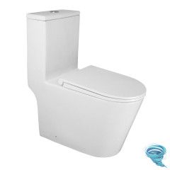 Унитаз напольный безободковый Azario Scala с бачком и сиденьем Soft Close (микролифт) AZ-8101