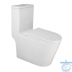 Унитаз напольный безободковый Azario Scala с бачком и сиденьем Soft Close (микролифт) AZ-8101