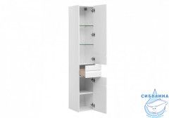 Пенал подвесной Aquanet Палермо 35 белый глянец 203943