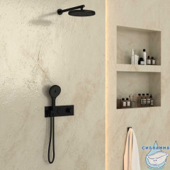 Душевая система Vincea 260 1 режим VSFW-422T2MB (черный матовый)