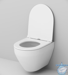 Унитаз подвесной безободковый AM.PM Spirit V2.0 C701700SC с сиденьем Soft Close (микролифт)