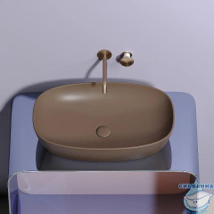  Раковина на столешницу 60 см Ceramicanova Element CN6049MDB (коричневый)