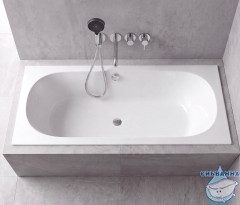 Акриловая ванна Whitecross Print Slim 170x75 с каркасом