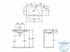 Раковина 80 см Jacob Delafon Nouvelle Vague EXAR112-Z-MG2
