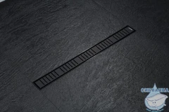 Дренажный трап для душа Gappo G86007-56 600 с решеткой (черный)