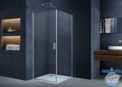 Душевое ограждение Vincea Альфа 95x90 профиль хром, стекло прозрачное VSR-3ALP9095CL