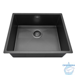 Кухонная мойка ABBER Wasser Kreis AF2196MB черная матовая