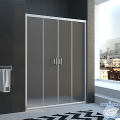 Дверь в нишу Veconi Vianno 200 профиль хром, стекло матовое  VN45-200-02-19C1