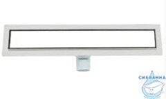 Дренажный трап для душа ALMAes Laguna 80 см с решеткой (белый)