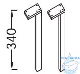 Ножки для мебели Jacob Delafon Replay EB1076-NF