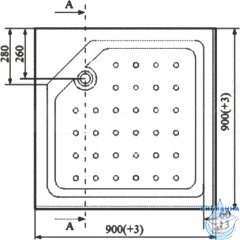 Акриловый поддон Triton Орион 90x90