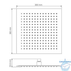 Душевая система Wasserkraft 300 1 режим A7148.183.261.280.197.281 Thermo (глянцевое золото)