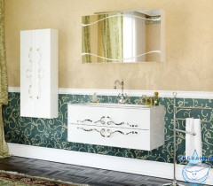 Пенал Aqwella Clarberg Due Amanti 50 DUE0505W белый, ручки хром