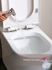 Встраиваемый смеситель с гигиеническим душем Raglo R51.52.09 (графит)