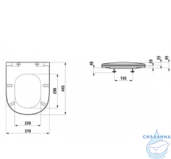 Сидение для унитаза Laufen Lua 8.9108.3.000.000.1 (микролифт)