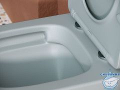 Унитаз подвесной безободковый Ceramicanova Balearica Rimless CN6000MH с сиденьем быстросъемным Soft Close (микролифт)