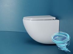 Унитаз подвесной безободковый Ceramicanova Vogue Rimless CN4008T с сиденьем быстросъемным Soft Close (микролифт)