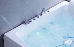 Акриовая ванна Gemy G9056 B R 170х130 с гидромассажем