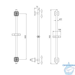 Стойка для душа, Bild, IDDIS, BIL7000i17