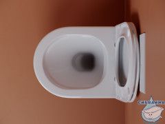 Унитаз подвесной безободковый Ceramicanova Ulma Rimless CN4006 с сиденьем быстросъемным Soft Close (микролифт)