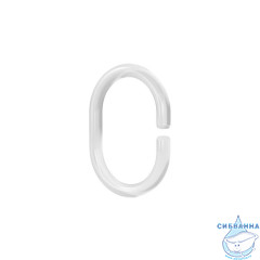 Набор колец для шторы в ванную комнату, Transparent, RID012P, IDDIS