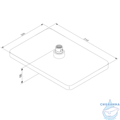 Верхний душ Damixa Merkur 31 см 940050000 (хром)