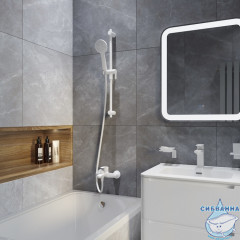 Штанга душевая 70 см Iddis Ray RAY70W0i17 (белый матовый)