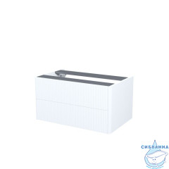 Тумба подвесная, под столешницу, 80 см, белый, Aiger, IDDIS, AIG80W0i95