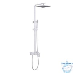 Душевая стойка ABBER Daheim AF8220WL без излива, белая матовая