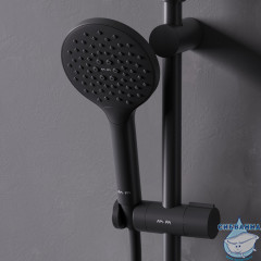 Душевая система AM.PM Like 220 1 режим F0780722 (чёрный матовый)