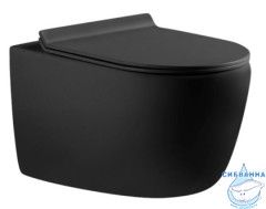 Унитаз подвесной безободковый Aquanet Cetus-BW 287008 с сиденьем Soft Close (микролифт)