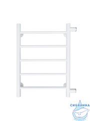 Полотенцесушитель водяной Санприз Аврора П5 60х40 (боковое подключение 50 см) (белый матовый)