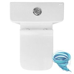 Унитаз напольный со смывом торнадо Azario Quadro с бачком и сиденьем Soft Close (микролифт) AZ-2175 UQ1