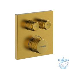 Встраиваемый смеситель для ванны Wasserkraft Aisch 5548 Thermo (матовое золото)