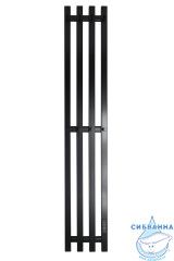 Полотенцесушитель электрический Санприз Дуэт 21х120  (черный матовый) (подключение универсальное)