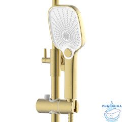 Душевая система Azario Lursy 250 1 режим AZ-K2349MG (золото матовое)