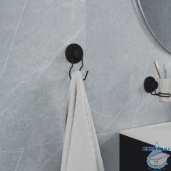 Крючок, проволока стальная, черный матовый, Easy, Milardo, EASBWS0M41