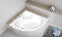 Акриловая ванна C-BATH Aurora 140x140 с каркасом