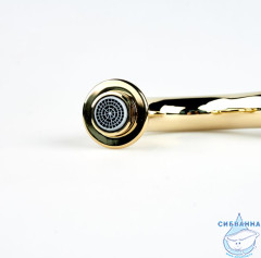 Излив для смесителя, кухня, латунь, 200х200 мм, поворотный, золото, IDDIS, 995020GD5SM