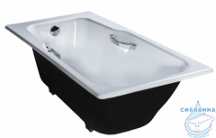 Чугунная ванна Универсал Нега 150х70 с ручками и ножками