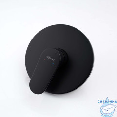 Встраиваемый смеситель для душа  Aquatek Ника AQ1866MB (1 режим) (черный матовый)