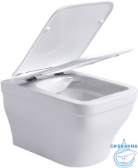 Унитаз подвесной безободковый Aquanet Elegant Rimless Elegant W LX-1163 с сиденьем Soft Close (микролифт)