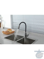 Смеситель кухни Frap F4044-9 (оружейная сталь)