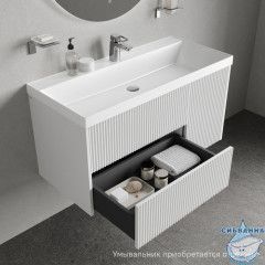 Тумба подвесная, 100 см, белый, Билд (Bild) 2.0, IDDIS, BIL10W1i95 подходит умыв. 4511000i28
