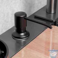 Кухонная мойка Calypso 68 см CS6846-6 (черный глянцевый)