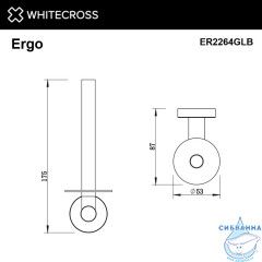 Держатель запасного рулона туалетной бумаги WHITECROSS Ergo ER2264GLB (брашированное золото)