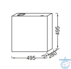 Тумба Jacob Delafon Terrace 50 белый с раковиной Terrace 50