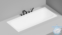 Ванна из искусственного камня Salini Orlando Axis Kit 190x80 (материал sapirit, белый глянцевый)