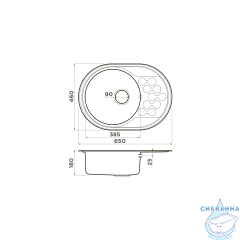 Кухонная мойка Omoikiri Kasumigaura 65-IN 4993727