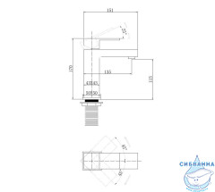 Смеситель для раковины Abber Daheim  AF8210B  (без донного клапана) (черный матовый)